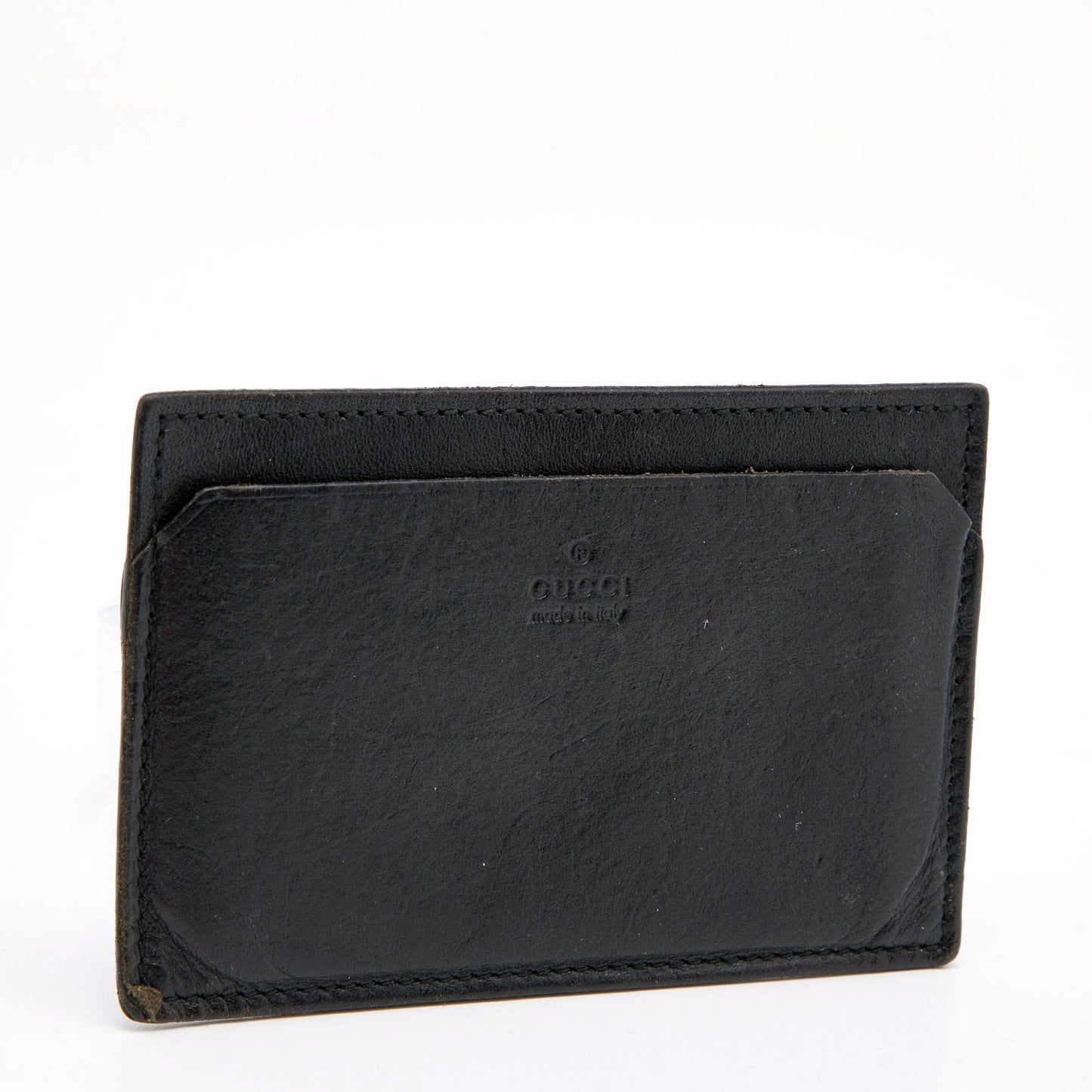 Luxury Gucci Trending 2025 Black Leather Card Holder..