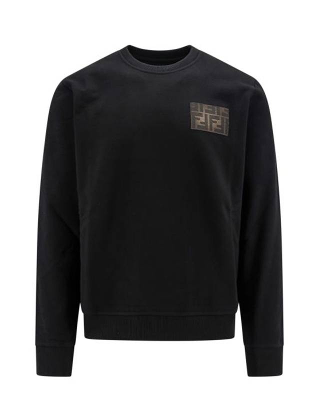 Luxury Fendi Jersey Sweatshirt Black