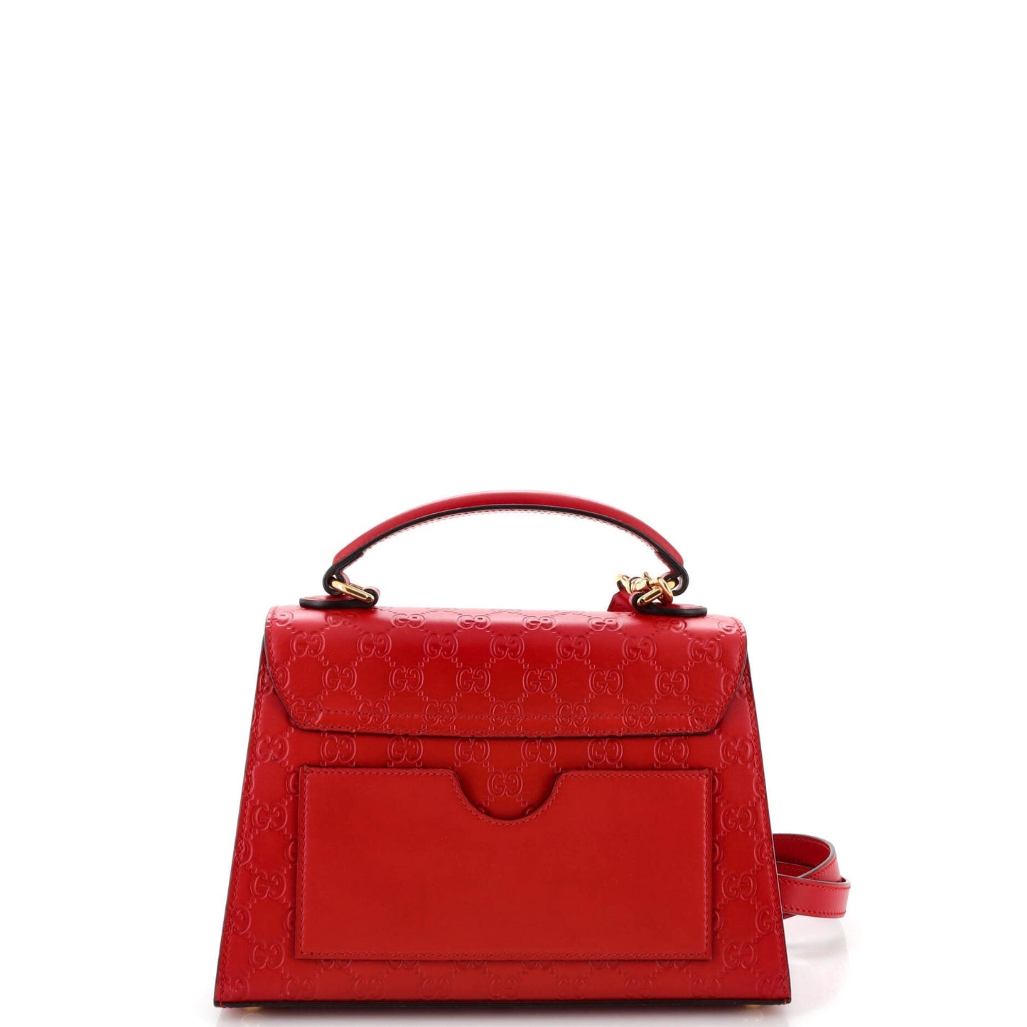 Padlock Top Handle Bag Guccissima Leather Small