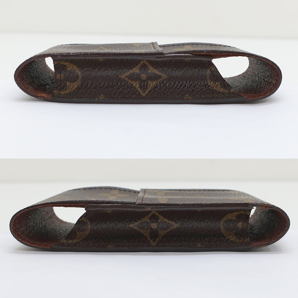 Louis Vuitton Cigarette Case Monogram Etuy Cigarette Case M63024 Brown Tea Small Other