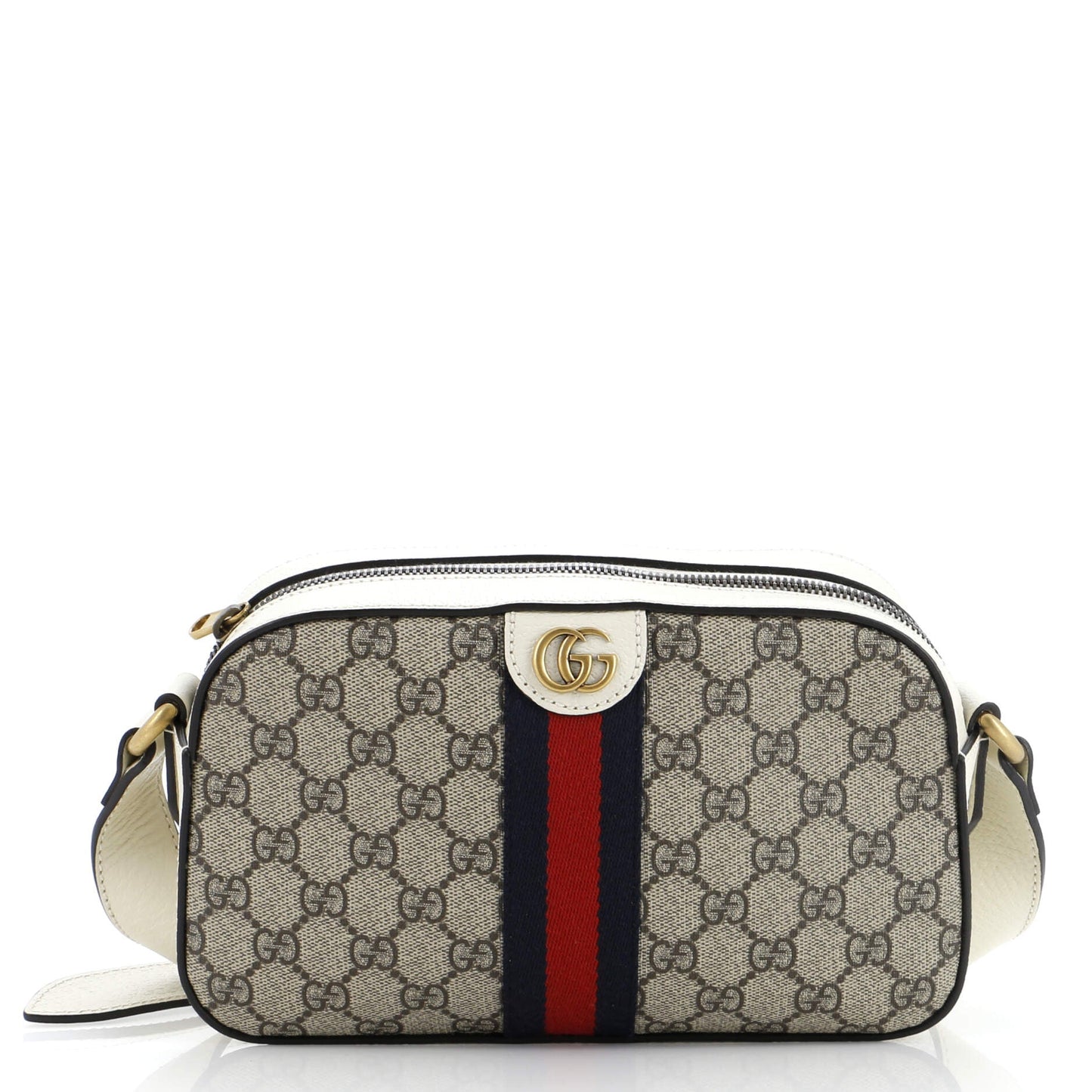 Luxury Gucci Trending 2025 Ophidia Camera Shoulder Bag GG Coated Canvas Small