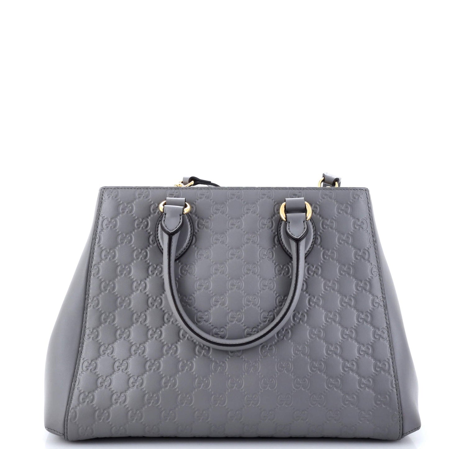 Soft Signature Convertible Top Handle Bag Guccissima Leather Large