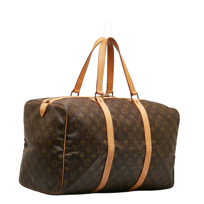 Louis Vuitton Monogram Baseball 45 Boston Bag Travel Bag M41624 Brown PVC Leather  Louis Vuitton