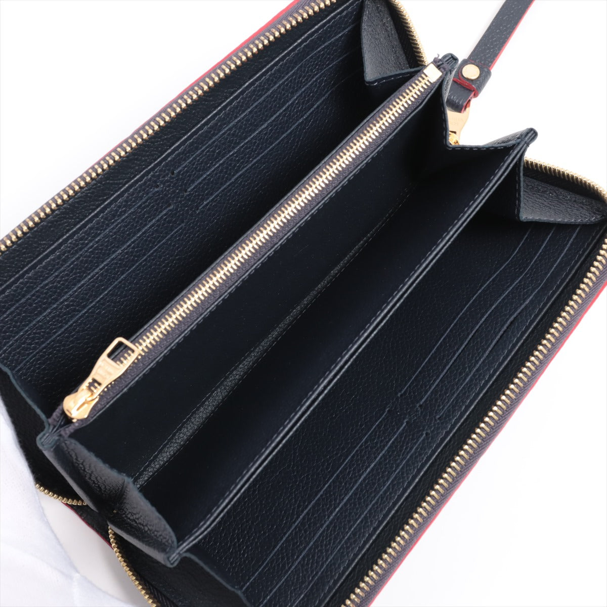 Louis Vuitton Implant  Wallet M62121 Marine Round Zip Wallet