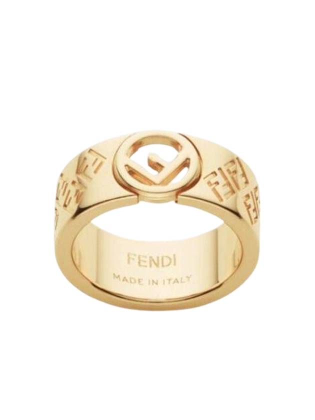 Luxury Fendi FF Ring Gold