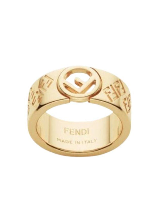 Luxury Fendi FF Ring Gold