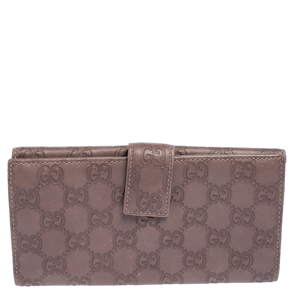 Luxury Gucci Trending 2025 Purple Luxury Gucci Trending 2025ssima Leather Trademark Continental Wallet..