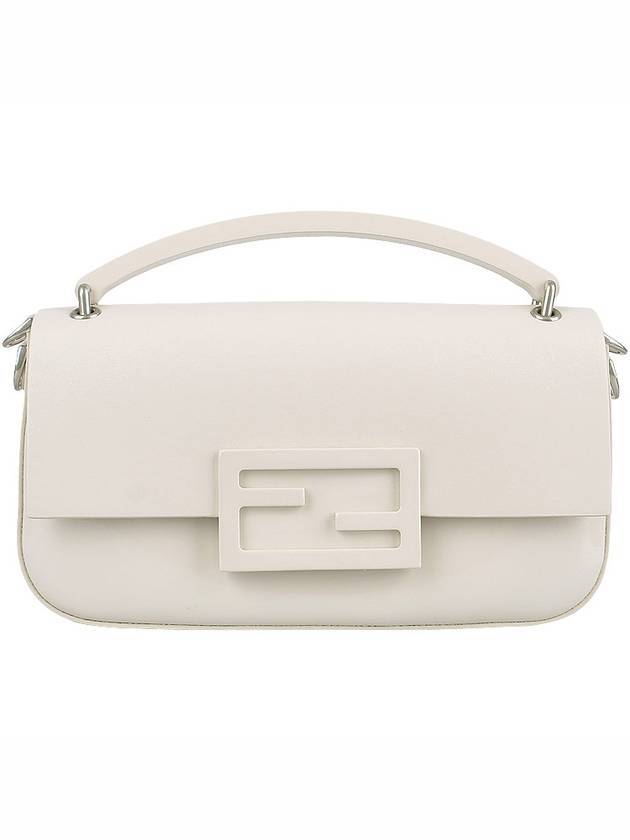 Luxury Fendi Baguette Phone Pouch Cross Bag White