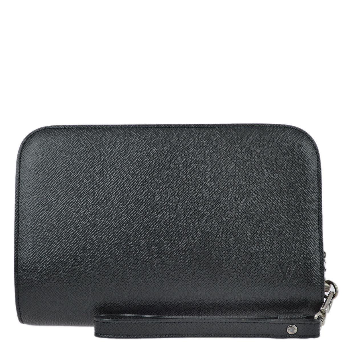 Louis Vuitton Black Taiga Baikal Clutch Handbag M30182