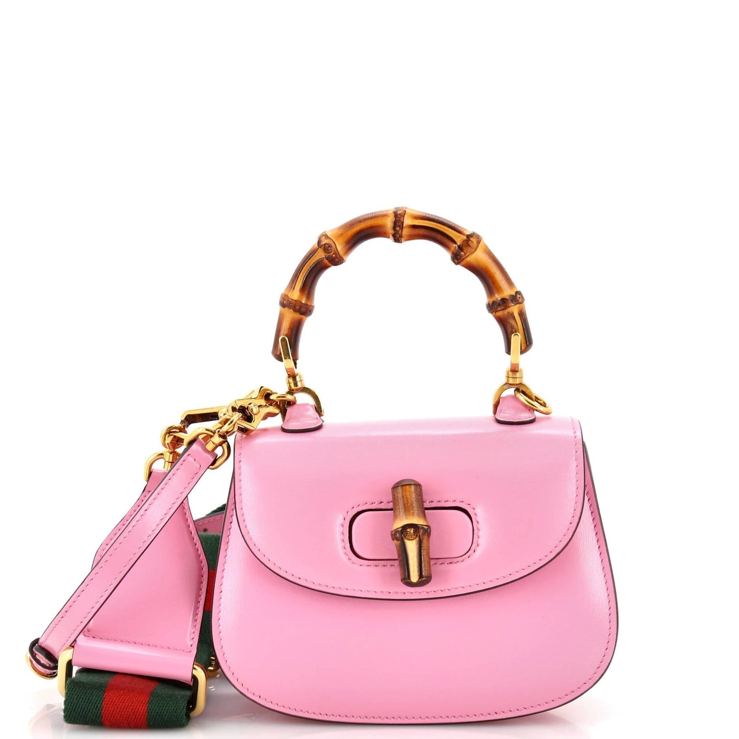 Luxury Gucci Trending 2025 Bamboo 1947 Top Handle Bag Leather Mini