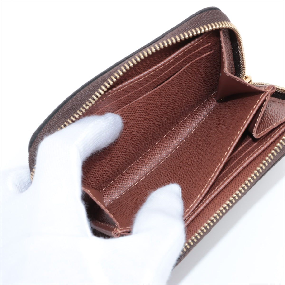 Louis Vuitton Monogram Zippyr Coin Impact M60067 Brown Coin Case
