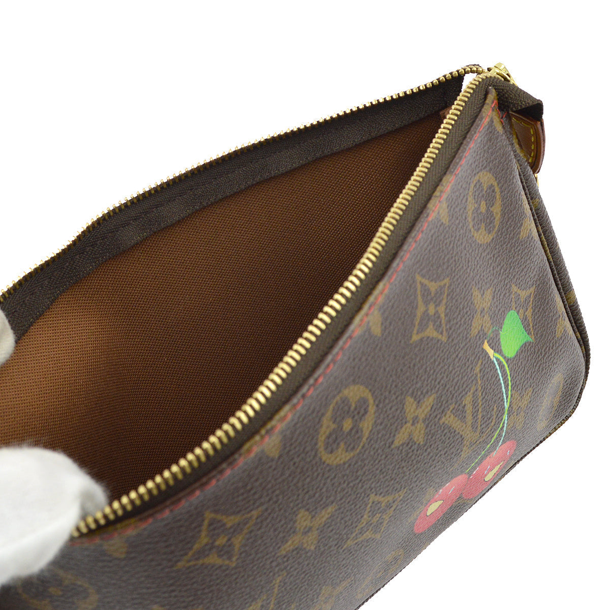 Louis Vuitton Monogram Cherry Pochette Accessoires Handbag M95008