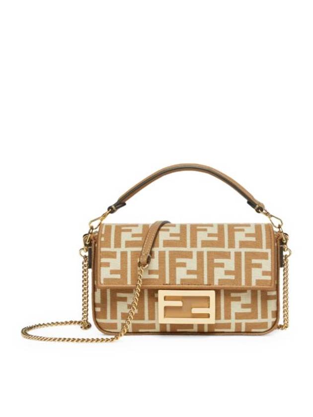 Luxury Fendi Baguette Mini Shoulder Bag Nude