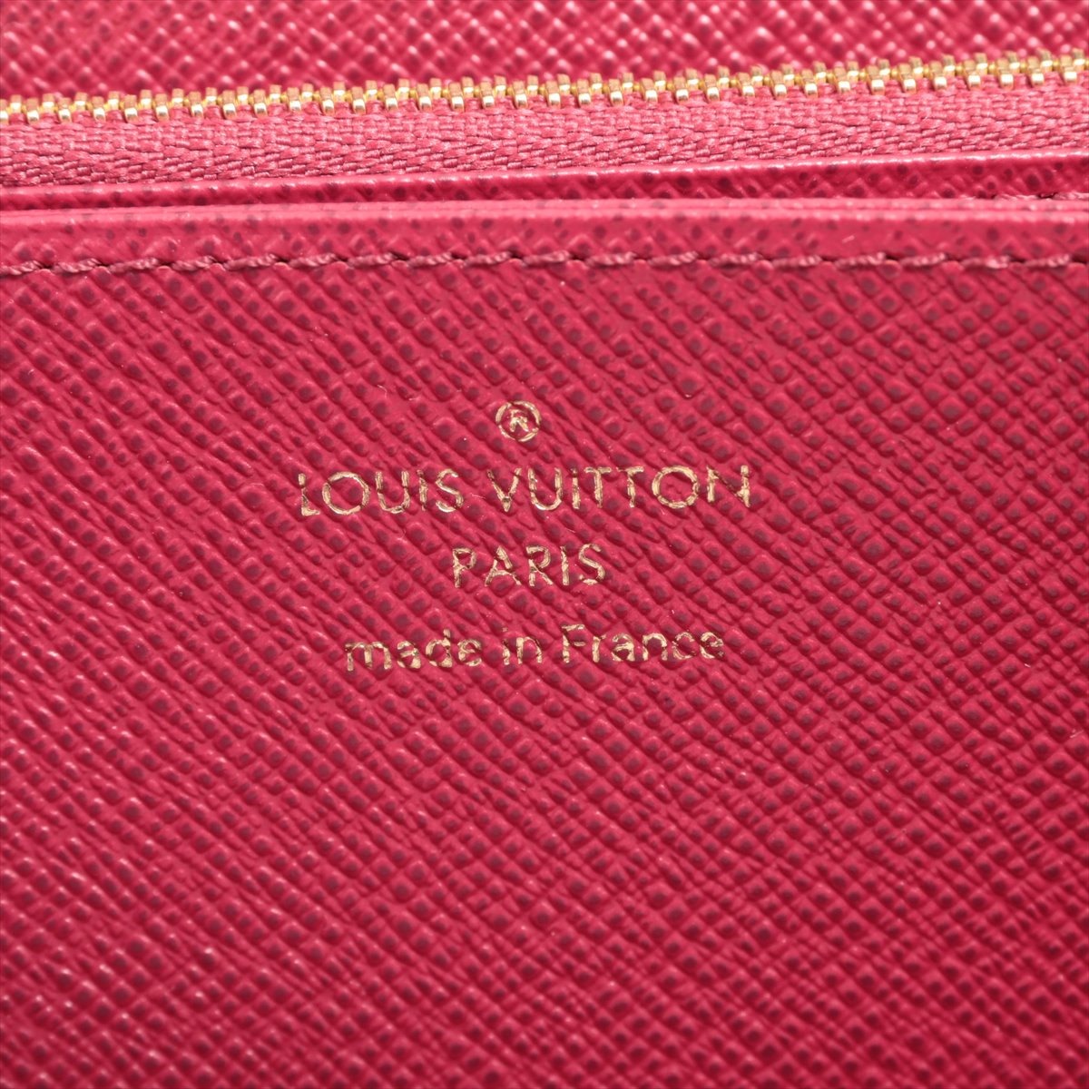 Louis Vuitton Monogram  Wallet M41895 Fujitsu Pink Round Zip Wallet