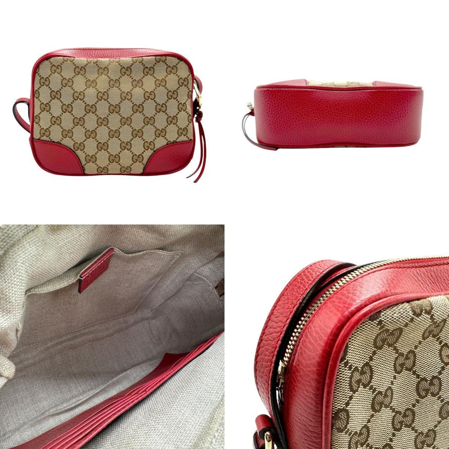 Gucci   Color Gg Canvas Leather Shoulder Bag