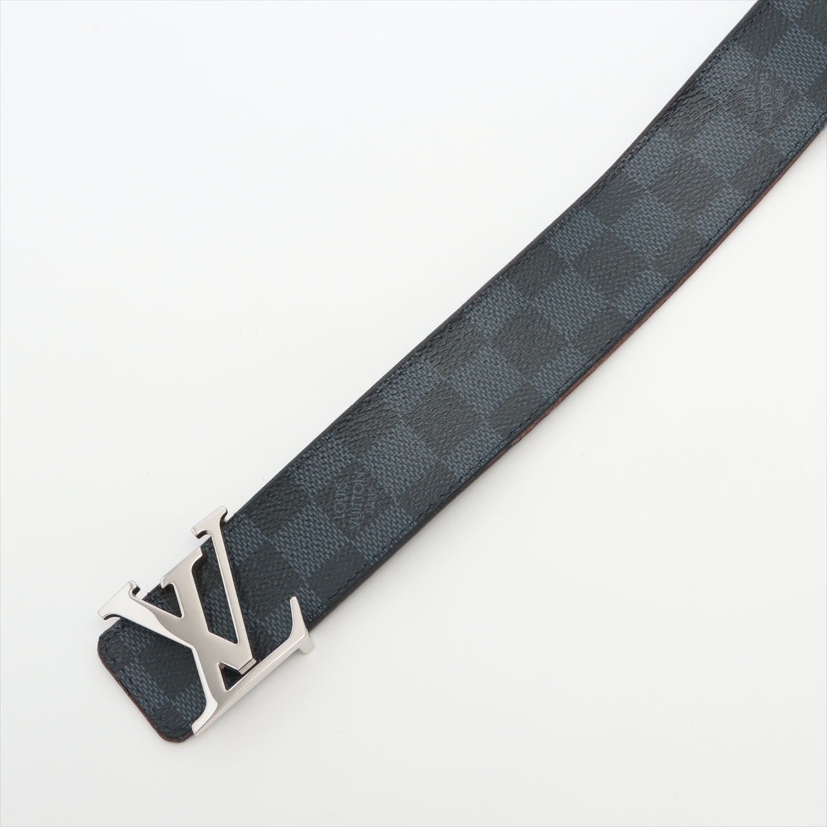 Louis Vuitton M0087 Sanctuary LV Initial 40MM AC1200 Belt 85/34 GP x PVC Black