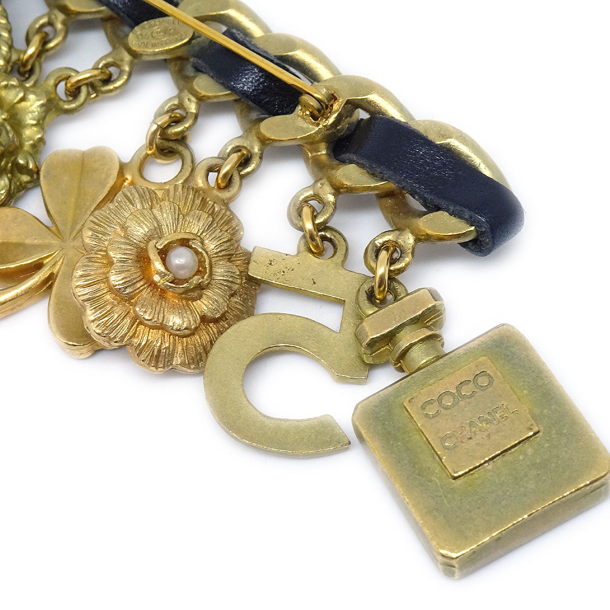 Luxury Chanel Icon Brooch Pin Gold 94P