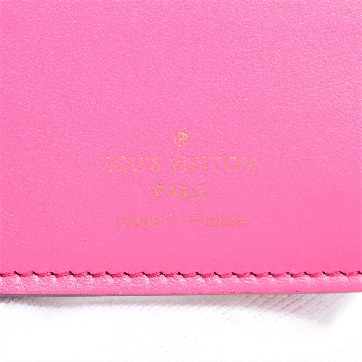 Louis Vuitton  Portfolio Capsine Compact M62157 Black x Pink Wallet