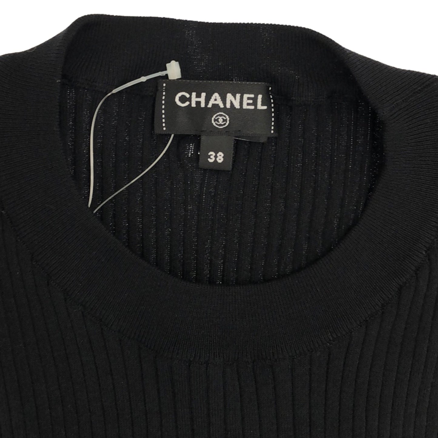 Chanel Half-Handed s Clothing Tops Cotton  Black P76440K10989