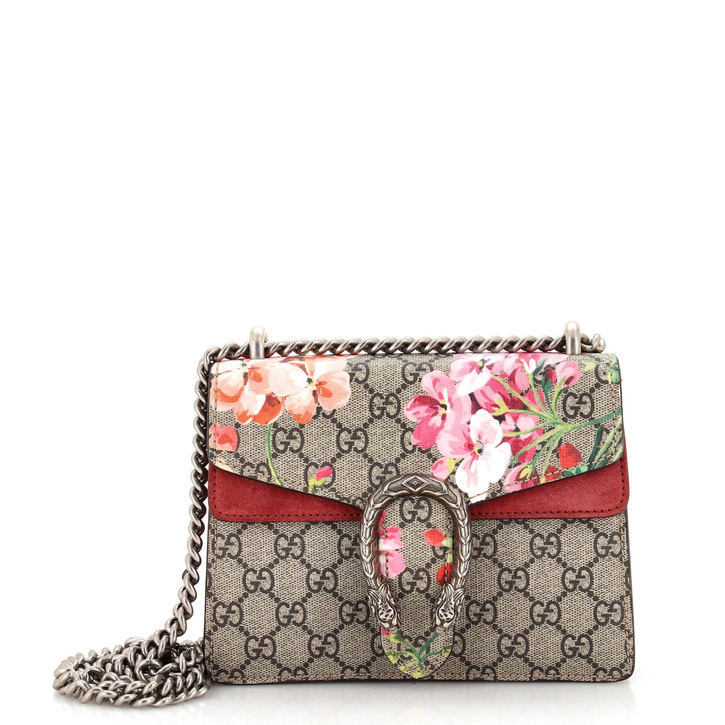 Luxury Gucci Trending 2025 Dionysus Bag Blooms Print GG Coated Canvas Mini