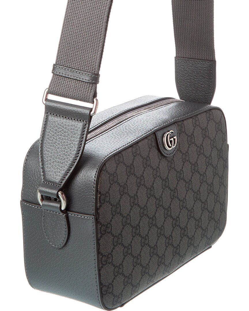 Luxury Gucci Trending 2025 Ophidia Medium GG Supreme Canvas & Leather Shoulder Bag