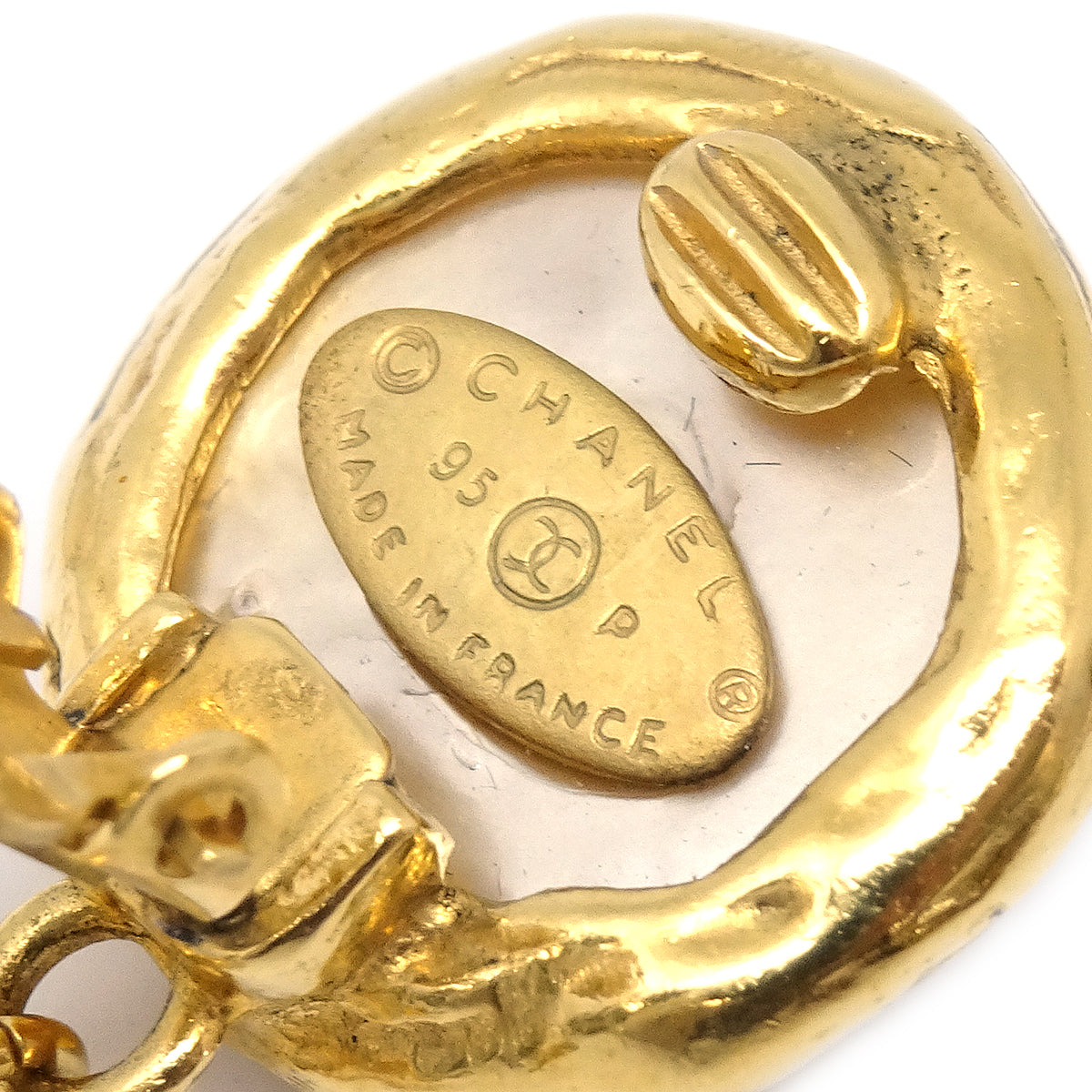 Luxury Chanel 1995 Pearl Earrings Clip-On 95P