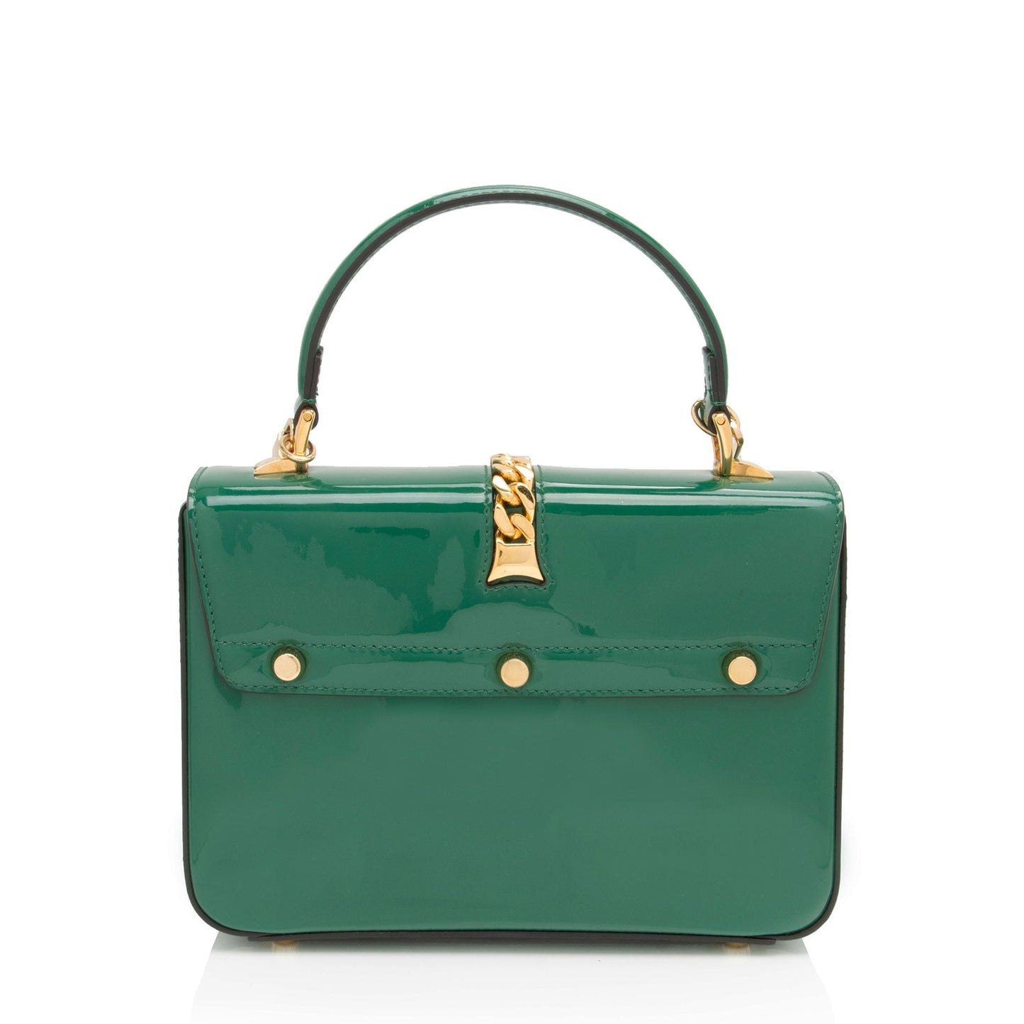 Gucci Patent Leather Sylvie 1969 Mini Top Handle