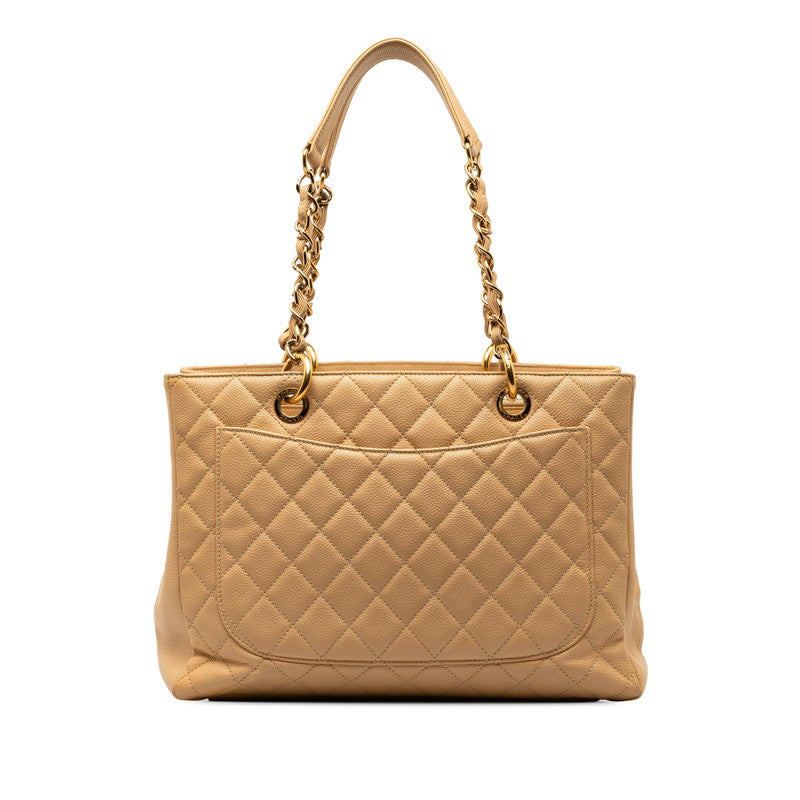 Chanel Matrasse GST Handbag Chantrotot Bags Beige G Caviar S  CHANEL