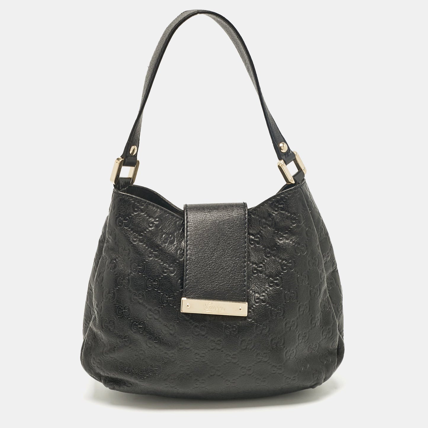 Luxury Gucci Trending 2025 Black Luxury Gucci Trending 2025ssima Leather Medium New Ladies Web Hobo