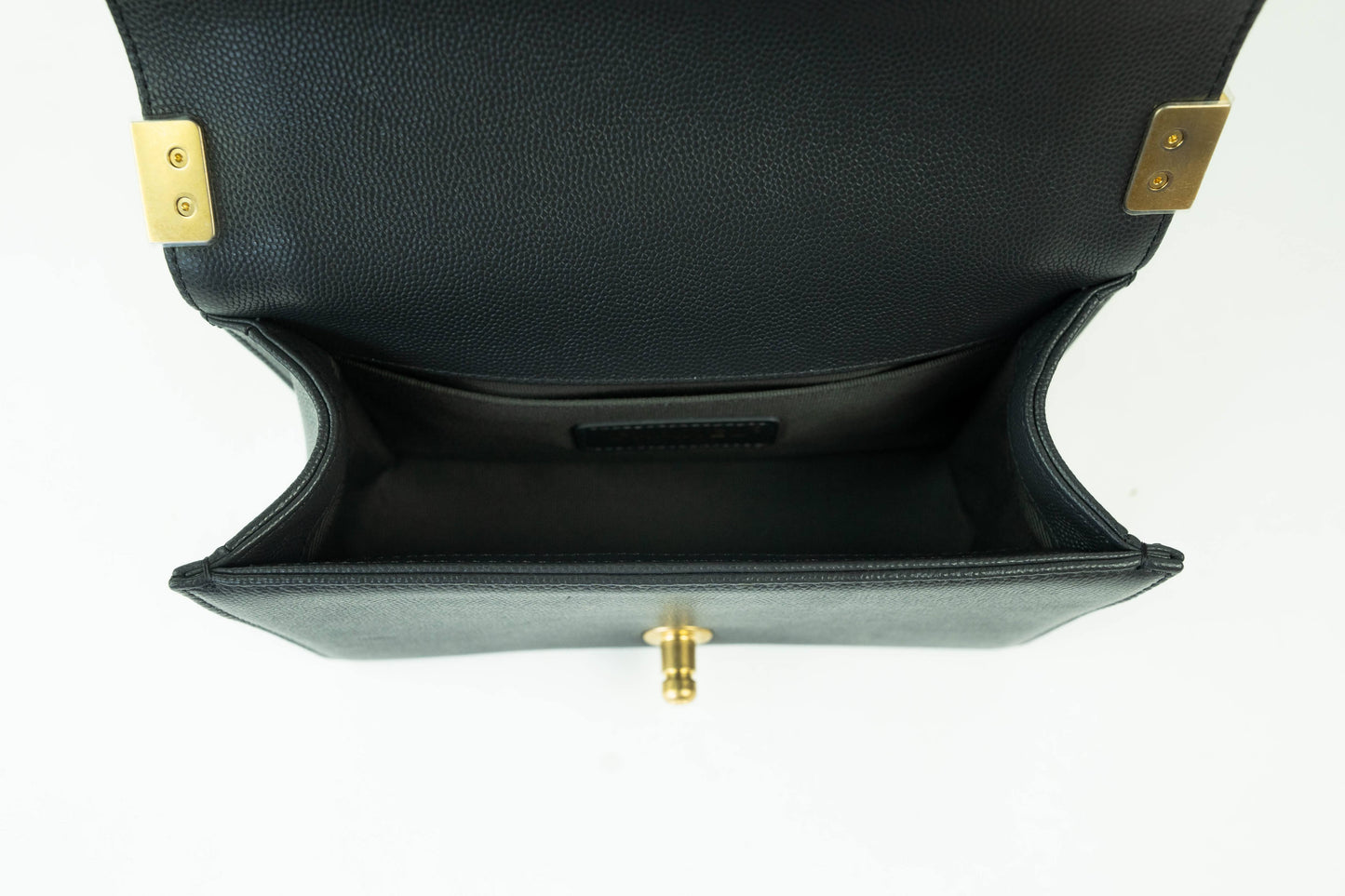 Chanel Chevron Small Boy Bag Grey