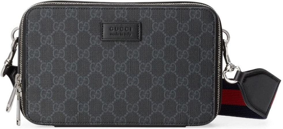 Luxury Gucci Trending 2025 Men's Gg Supreme Fabric Shoulder-Bag in Black | 774161K5RLN Color 1095