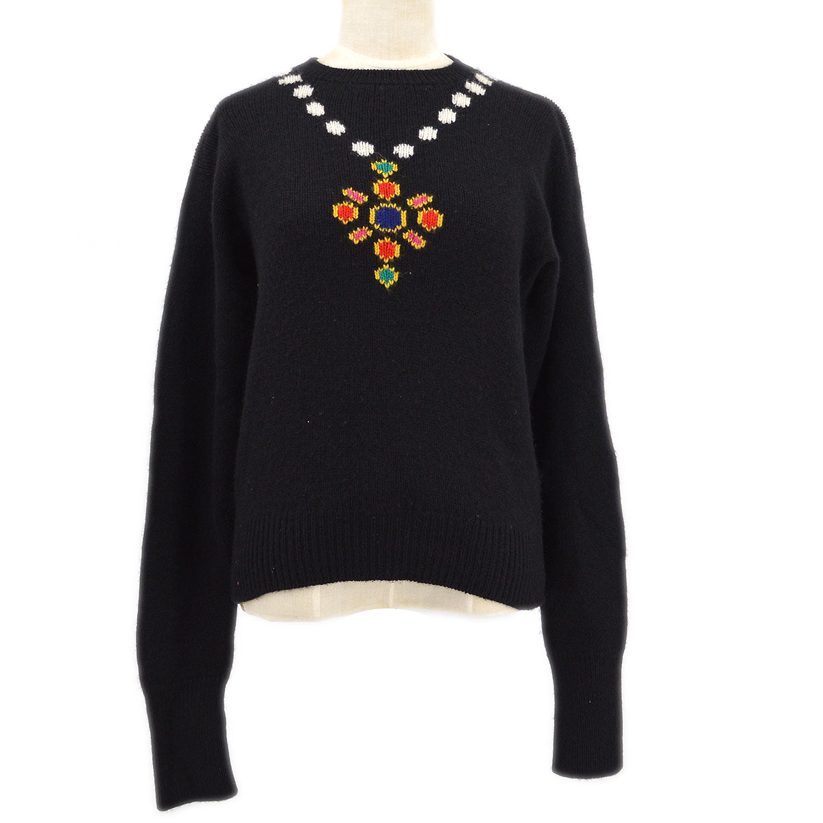 Luxury Chanel 1995 Fall intarsia knit jumper #44