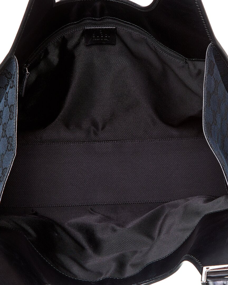 Gucci Black GG Canvas Jackie Handbag