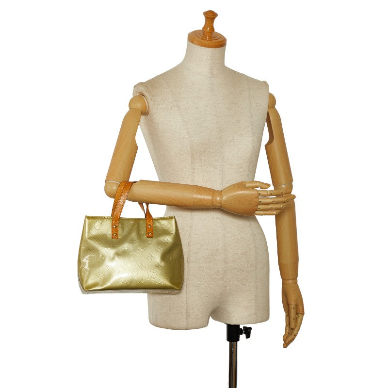 Louis Vuitton Monogram Vernis Reed PM Handbag M91145 Grey Silver Patent Leather  Louis Vuitton