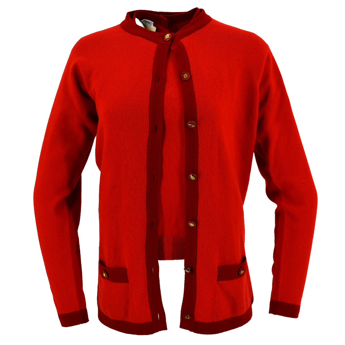 Luxury Chanel Fall 1994 cashmere cardigan set
