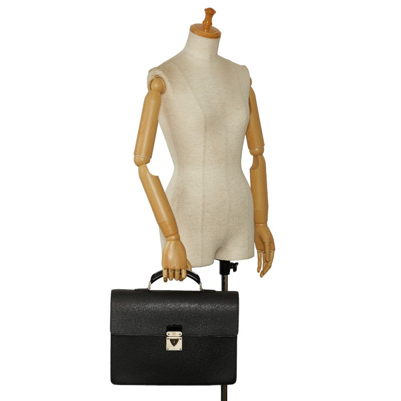 Louis Vuitton Taiga Moscow Business Bag Briefcase Paper Bag M30034 Epizoo Green Leather  Louis Vuitton