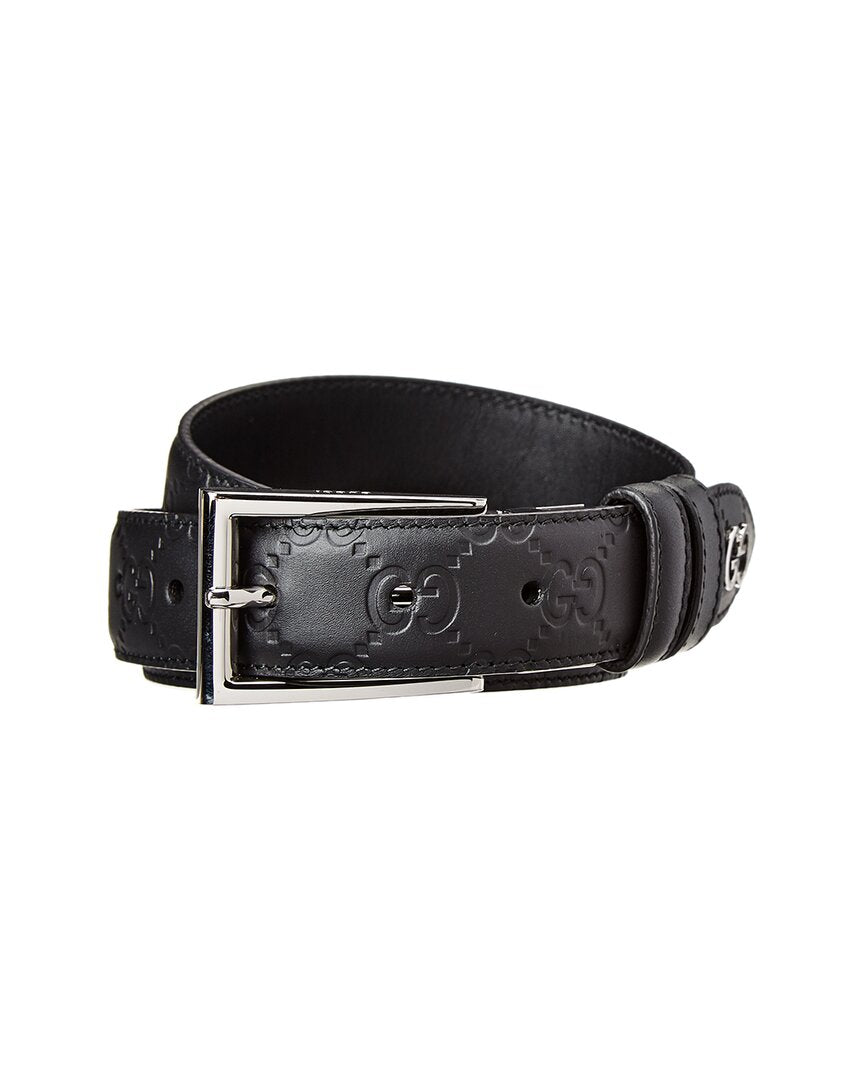 Gucci Interlocking G Reversible Signature Leather Belt