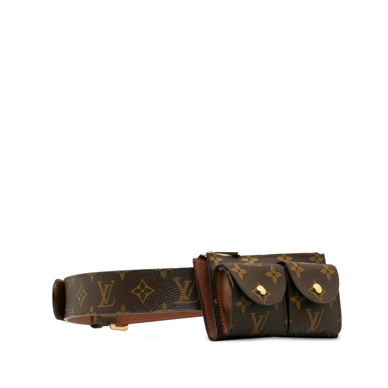 Louis Vuitton Monogram Santuary Duo Body Bag Waist Bag Pouch M9836 Brown PVC Leather  Louis Vuitton
