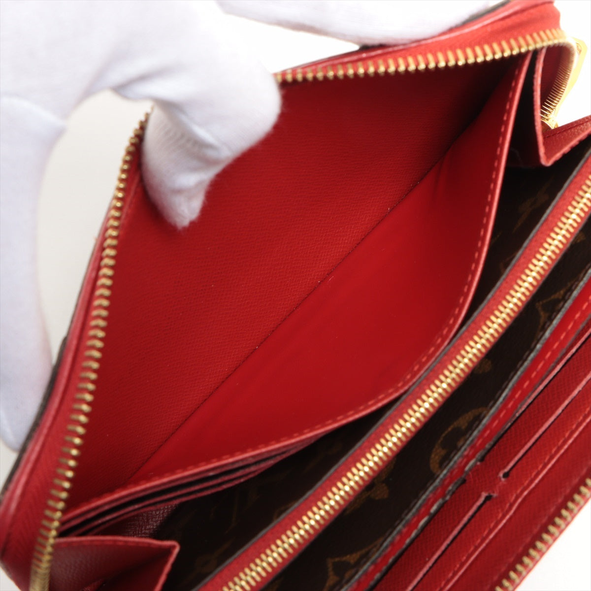 Louis Vuitton Monogram  Wallet M61854 Triple Round Zip Wallet