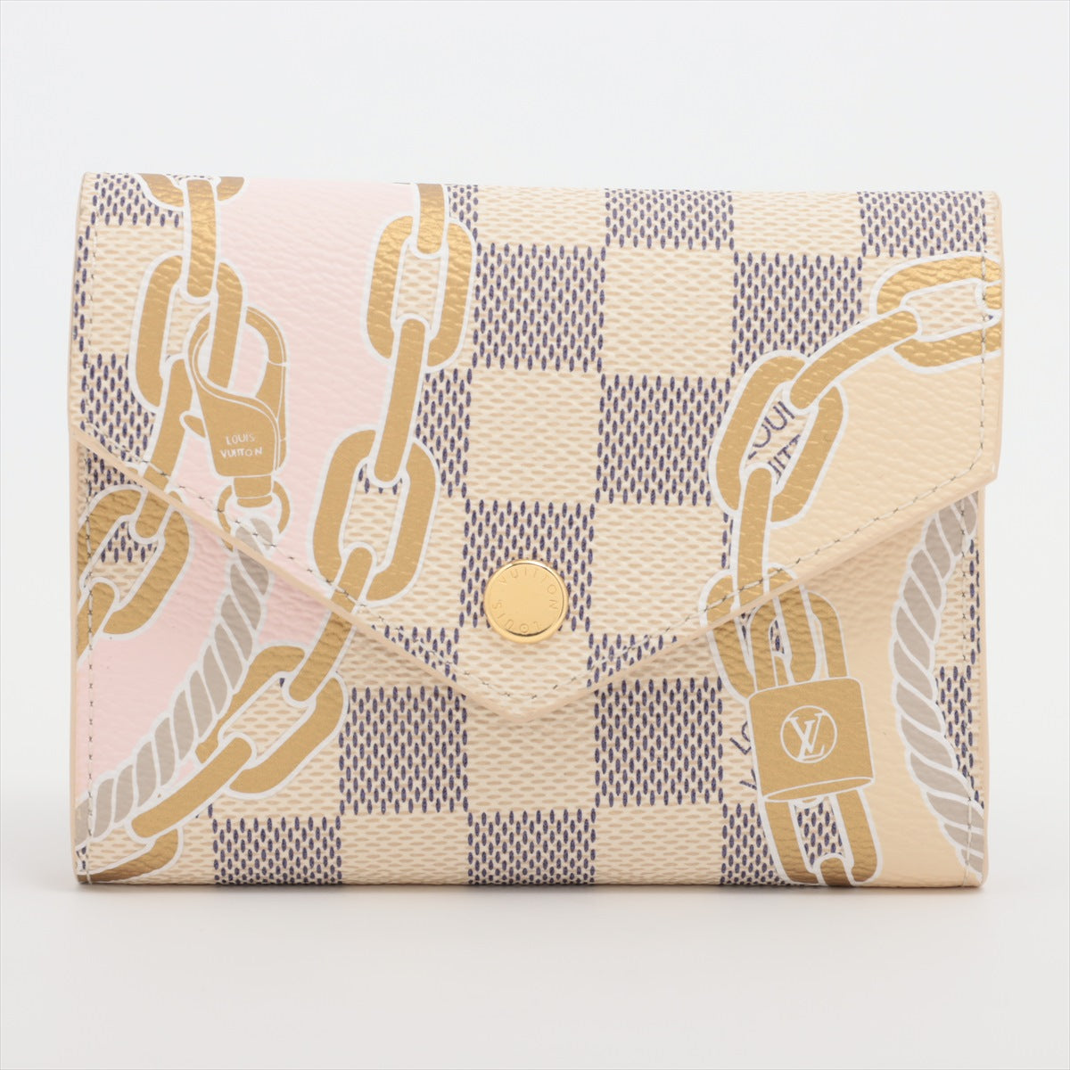 Louis Vuitton Damierazur Portfolio Victoria N40468 Compact Wallet