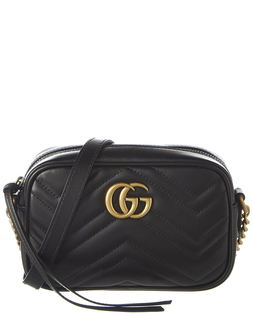 Luxury Gucci Trending 2025 GG Marmont Mini Matelasse Leather Crossbody Camera Bag