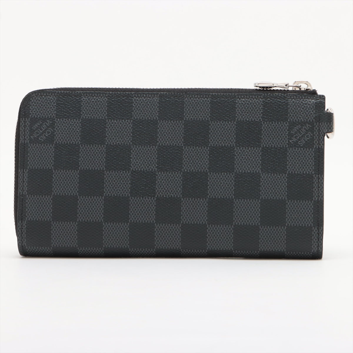 Louis Vuitton Damier Grafit Zippy Dragon N60379 Black Round Zip Wallet