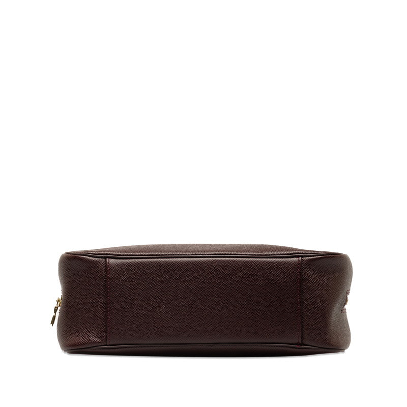 Louis Vuitton Taiga Touroust Walt GM Second Bag M30216 Acajou Wine Red Leather  Louis Vuitton