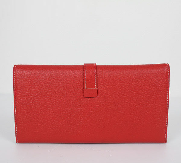 Luxury Hermes Wallet H2035 Wallet Lambskin Red