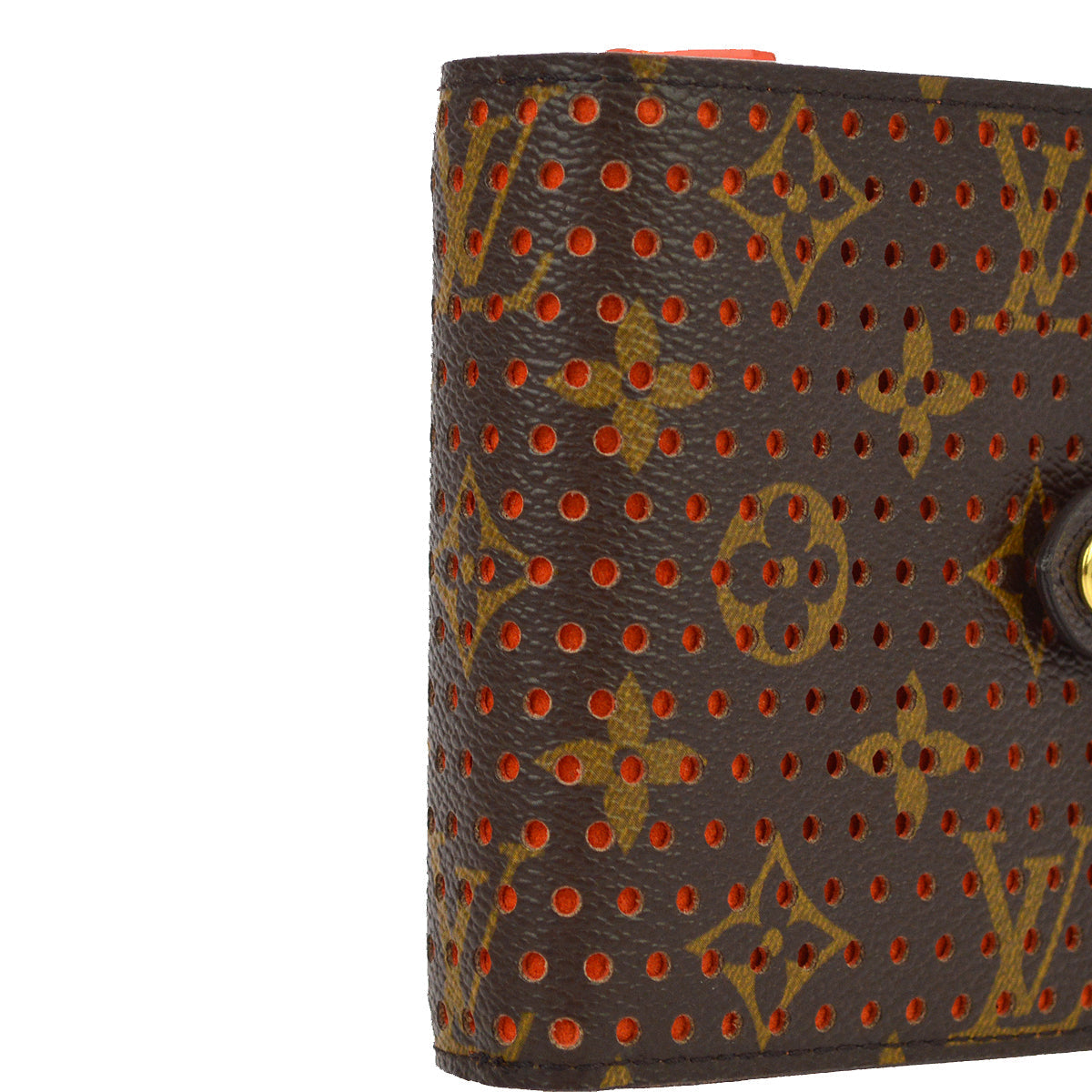 Louis Vuitton Monogram Perfo Compact Zip Wallet M95189