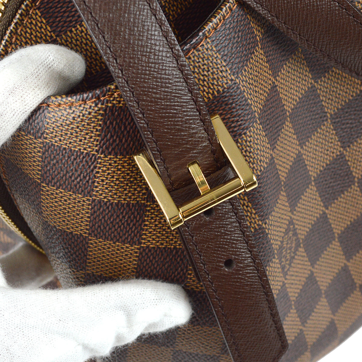 Louis Vuitton 2004 Damier Belem MM Handbag N51174