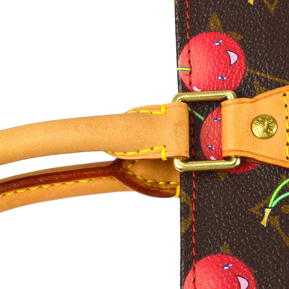Louis Vuitton 2005 Sac Plat Monogram Cherry M95010