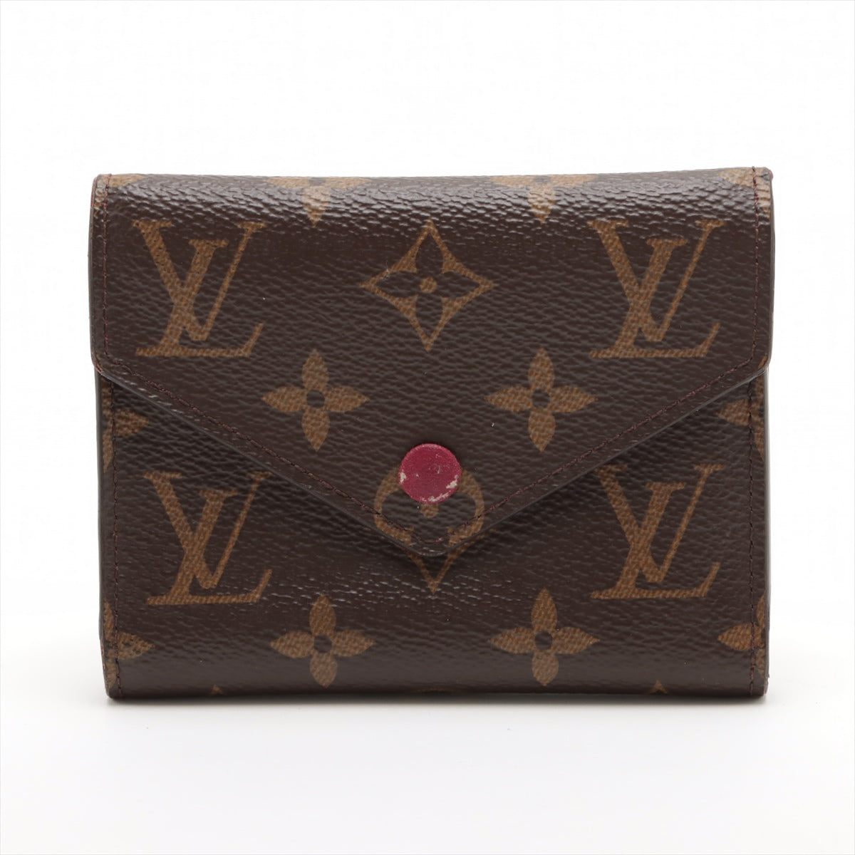 Louis Vuitton Monogram Portfolio Victoria M41938 Fushai Compact Wallet  Luxury