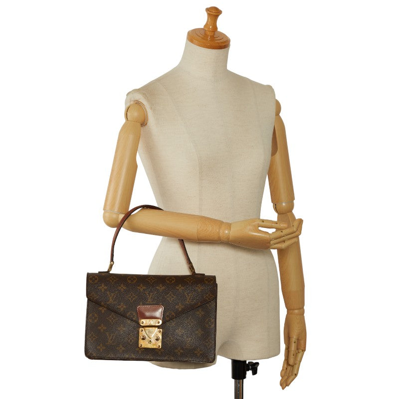 Louis Vuitton Monogram Concorde Handbag M51190 Brown PVC Leather  Louis Vuitton