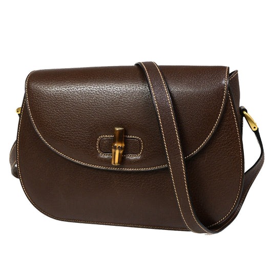 Luxury Gucci Trending 2025 Bamboo  Leather Shoulder Bag ()
